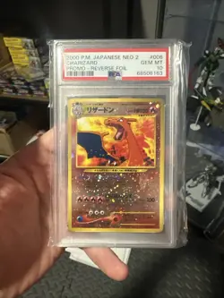 PSA 10 - Neo 2 Charizard Japanese - Reverse Foil 006 2000 Promo Gem Mint Pokemon - Image 1