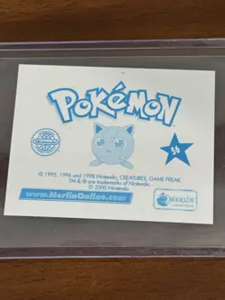 2000 Merlin Pokemon Sticker Bulbasaur Prizm - Image 2