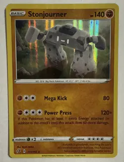 Pokemon TCG - Stonjourner Holo 111/192 - Rebel Clash - Near Mint/ Mint - Image 1