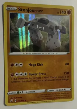 Pokemon TCG - Stonjourner Holo 111/192 - Rebel Clash - Near Mint/ Mint - Image 2