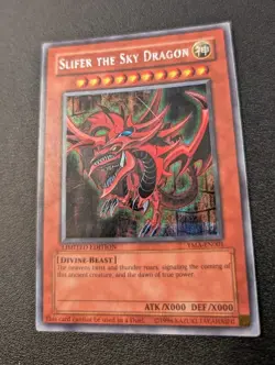 Slifer the Sky Dragon YMA-EN001 Parallel Secret Rare Limited Edition Yugioh MP - Image 2