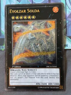 Yugioh 1x Evolzar Solda Ultimate 1st Ed ORCS-EN045 Order of Chaos LP-NM - Image 2