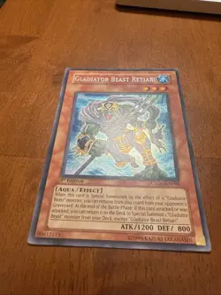 YuGiOh Gladiator Beast Retiari Secret Rare CSOC-EN086 Crossroads Of Chaos 1st - Image 4