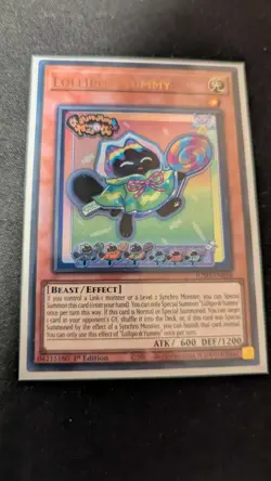 Yugioh Lollipo Yummy Ultra Rare JUSH-EN018 Near-Mint 1st Ed Euro Print - Image 1