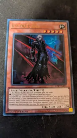 Yugioh K9-OO Lupis - JUSH-EN034 - Ultra Rare Euro Print NM - Image 1