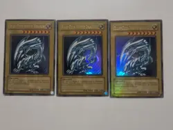 Yugioh Blue-Eyes White Dragon X3 Ultra Rare Unlimited Edition SDK-001 - Image 1