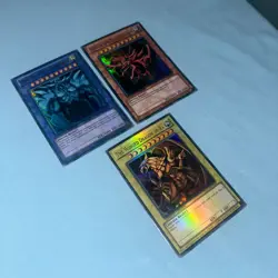 YuGiOh Egyptian God Cards Set: Obelisk, Slifer, Ra YGLD-ENG01-03 Limited Edition - Image 4