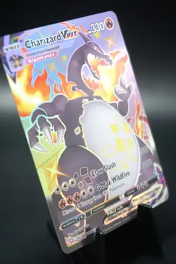 [ART CARD] Charizard VMAX SV107 Holo CUSTOM MADE *READ DESCRIPTION* - Image 4