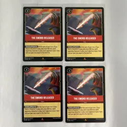 x4 Lorcana Disney 133/204 The Sword Released Rare Card 4x Playset - Image 1