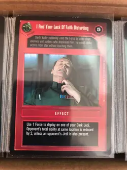 🔥Star Wars Premiere Limited Black Border CCG ~ 2,000 Card Lot - Dark Side #1🔥 - Image 4