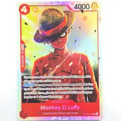 Monkey D. Luffy OP12-015 SR Legacy of the Master - ONE PIECE Card Game ENGLISH - Image 1