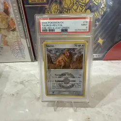 CGC 9 MINT Tauros EX Fire Red & Leaf Green 16/112 Reverse Holo Pokemon Card psa - Image 1