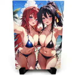 High School DxD Rias Gremory Akeno Himejima Sexy Anime Waifu Goddess Story Card - Image 1
