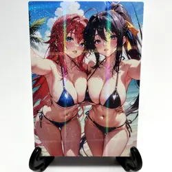 High School DxD Rias Gremory Akeno Himejima Sexy Anime Waifu Goddess Story Card - Image 2