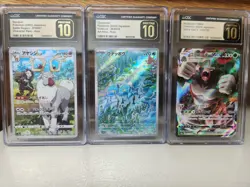 CGC Pristine 10 Graded Pokemon 3 Card Japanese Lot - Image 1
