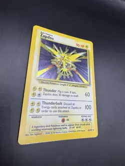 Pokemon TCG Zapdos Base Set Holo Unlimited Rare Card 16/102 - Image 4
