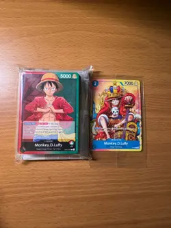 One Piece TCG English Demo Card Deck + Luffy P-043 Promo Card Set - Image 1