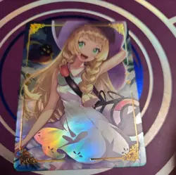 Lillie Full Art Goddess Story Pokemon Waifu Trading Card Holofoil - Image 1
