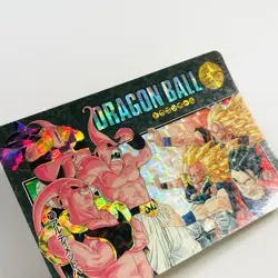 Dragon Ball Carddass Visual Adventure Card 1995 No. 215 Buu Goku Gohan Prism - Image 4