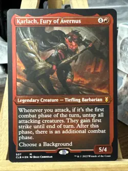 MTG Karlach, Fury of Avernus Etched foil X1 (NM) Commander Legends Baldur’s Gate - Image 1