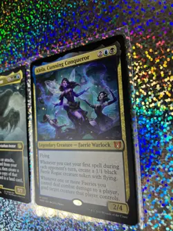 MTG Wilds of Eldraine (WOC) Mythic Regular 0003 Alela, Cunning Conqueror - Image 4