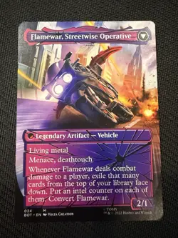 MTG - Flamewar, Brash Veteran - Shattered Glass Non Foil - BOT 024 - Image 2
