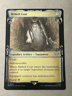 Mithril Coat Showcase Scrolls FOIL NM - Lord of the Rings Magic MTG LTR - Image 1