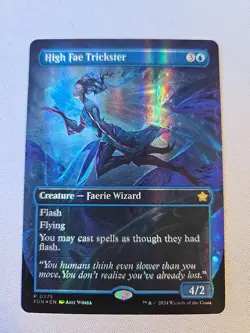 High Fae Trickster -(Borderless) (Mana FOIL) Foundations -LP MTG Magic - Image 1