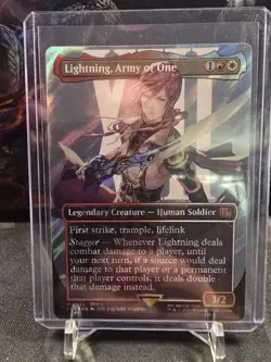 Lightning Army Of One (Borderless) (Surge Foil) Magic Final Fantasy 0545 MTG - Image 3