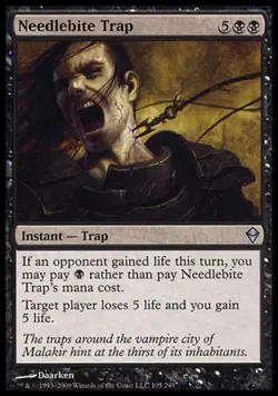 Needlebite Trap -Foil Medium Play MTG Zendikar - Image 1