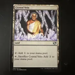 Crystal Vein 1x MTG Commander 2014 MP #289/337 - Image 1