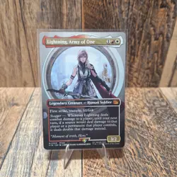 Lighting Army of One Regular Non-Foil Card Borderless MTG - Image 1
