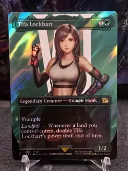 Tifa Lockhart (Borderless) (Surge Foil) Final Fantasy Magic 0536 MTG - Image 1