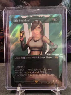 Tifa Lockhart (Borderless) (Surge Foil) Final Fantasy Magic 0536 MTG - Image 4