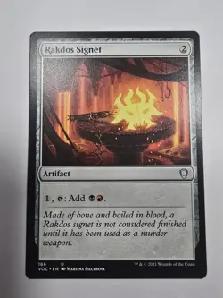 Rakdos Signet Commander: Innistrad: Crimson Vow Regular Mtg - Image 1