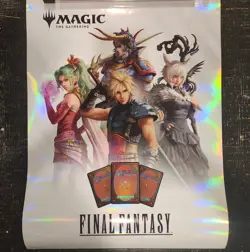 MTG FINAL FANTASY Store FOIL ART Promotional Poster 18x24 Magic The Gathering - Image 1