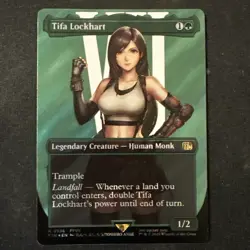Tifa Lockhart (Borderless) (Surge Foil) Final Fantasy Foil MTG - Image 1