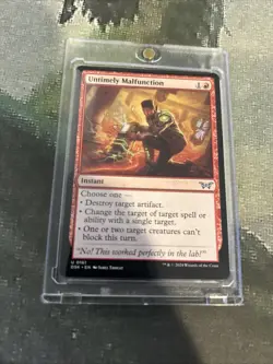 MTG Untimely Malfunction - Duskmourn: House of Horror (DSK) #161 MTG - Image 4