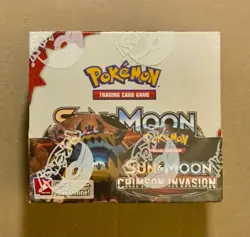 Pokemon (1) Sun And Moon: Crimson Invasion Sealed Booster Box - Image 1