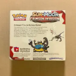 Pokemon (1) Sun And Moon: Crimson Invasion Sealed Booster Box - Image 2