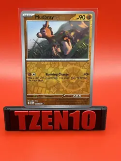 Mudbray Reverse Holo SV10: Destined Rivals #107/182 Pokemon TCG NM - Image 1
