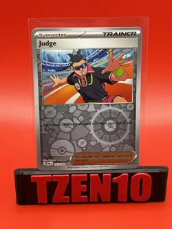 Judge Reverse Holo SV10: Destined Rivals #167/182 Pokemon TCG NM - Image 1