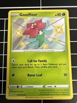 Pokemon - Gossifleur - SV010/SV122 - Shining Fates Shiny Vault - Holo NM - Image 1