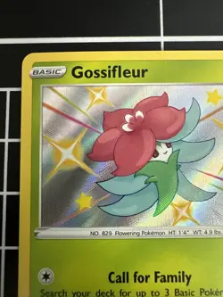 Pokemon - Gossifleur - SV010/SV122 - Shining Fates Shiny Vault - Holo NM - Image 2