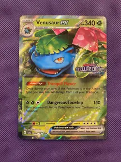 Venusaur Ex Stellar Crown Stamp JUMBO 001/142 Pokemon Pokemon TCG Promo SCR EN - Image 1