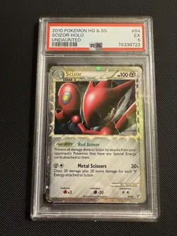 🔥Scizor Prime 84/90 Undaunted HGSS LP 2010 Ultra Rare Holo Foil Pokemon PSA 5 - Image 1