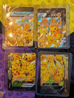 ULTRA RARE Pikachu V-Union 4-Card Set Pokemon TCG SWSH139-142 Holo Promo - LP - Image 2