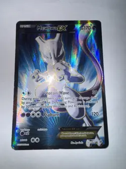 Pokemon Breakthrough Mewtwo EX (157 Full Art) 157/162 Holo Heavily Played - Image 1