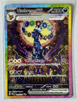 Pokemon Prismatic Evolutions-Umbreon ex 161/131 Special Illustration Rare. Mint - Image 1