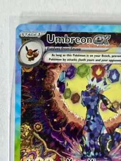 Pokemon Prismatic Evolutions-Umbreon ex 161/131 Special Illustration Rare. Mint - Image 4